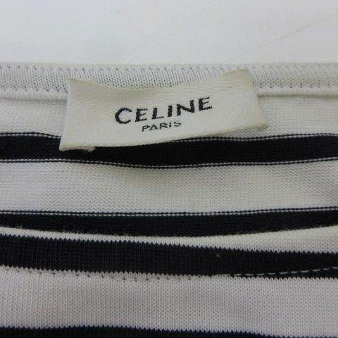 Celine ボートネックボーダー　長袖カットソーxs hedi slimane Celine ボートネックボーダー 長袖カットソーxs hedi slimane