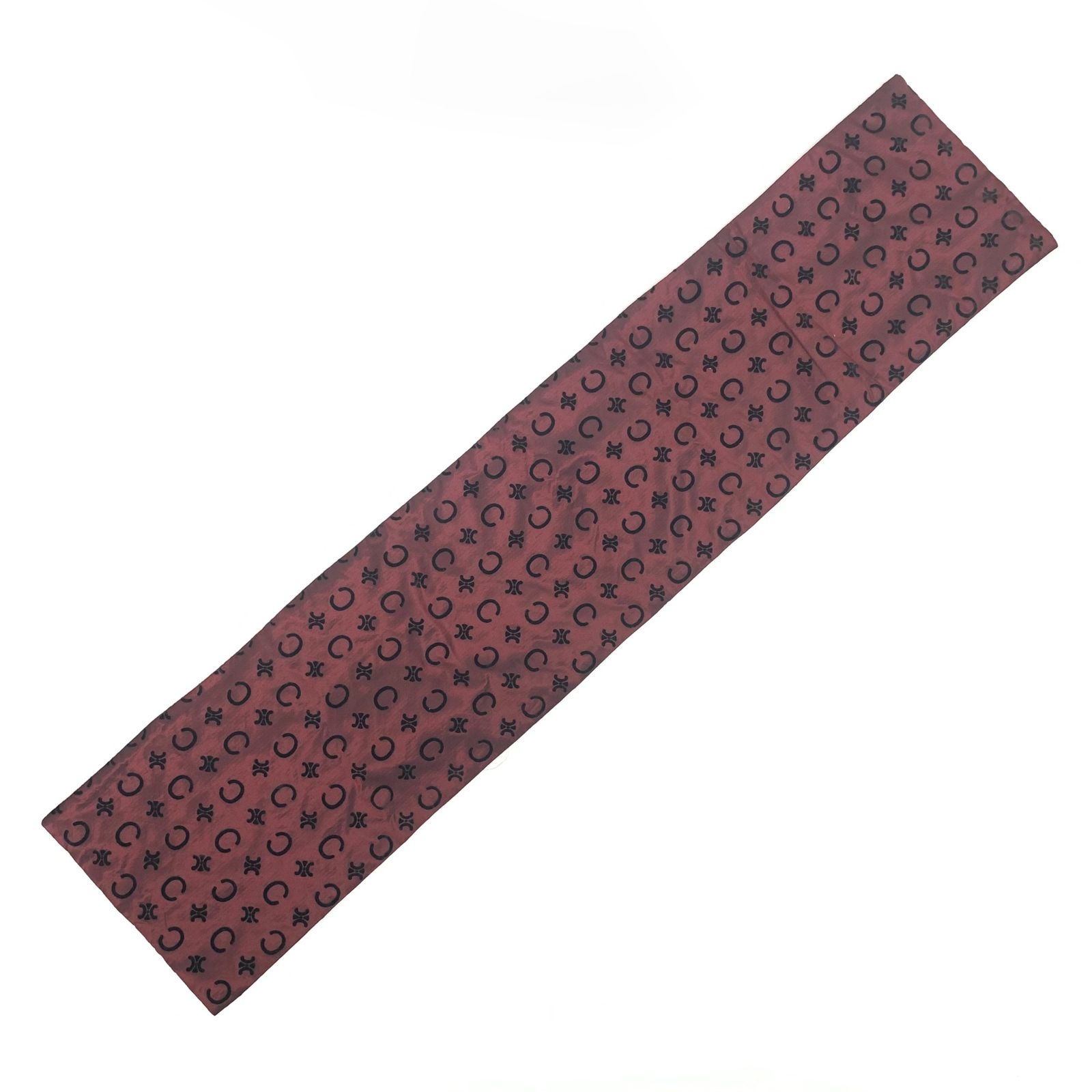 CELINEセリーヌ ストール シルク 紫 パープル ロゴ - メルカリ