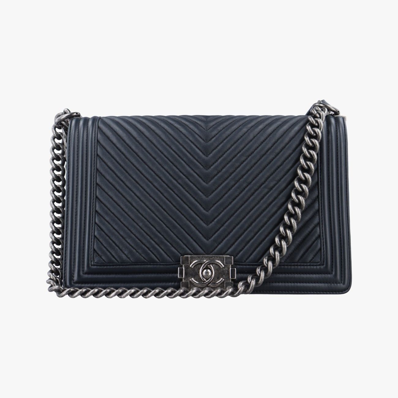 シャネルChanelボーイシャネルブラックレザーA9282920784908