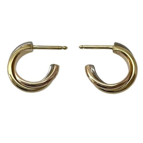 CARTIER カルティエ トリニティ ピアス ミニ 750WG 750YG 750PG
