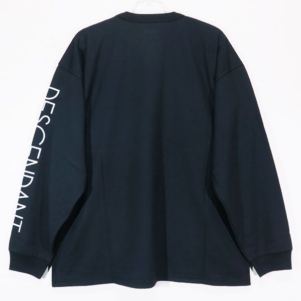 DESCENDANT ブラック 長袖カットソー