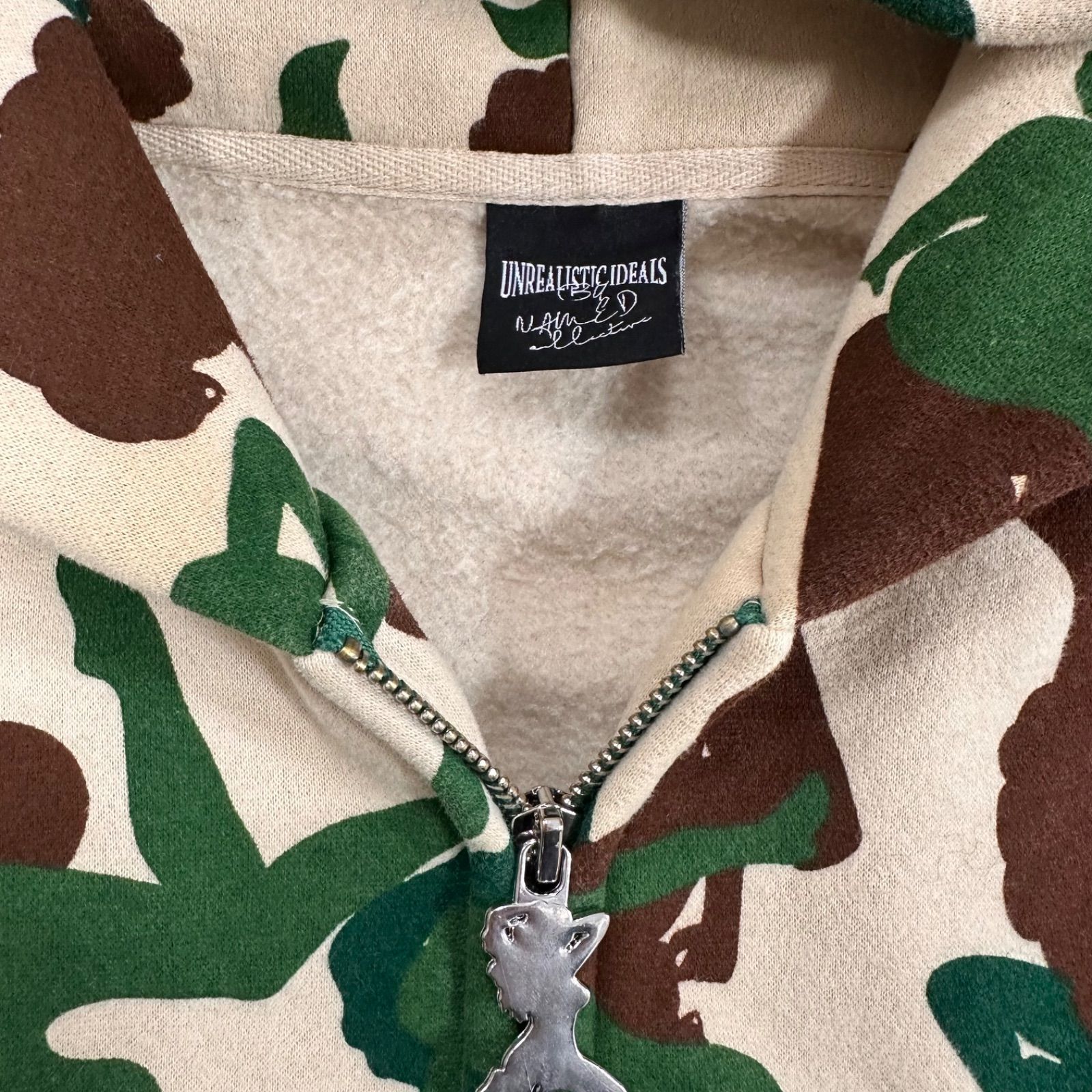 70】named collective セットアップ 迷彩 ダ ダブルジップパーカー