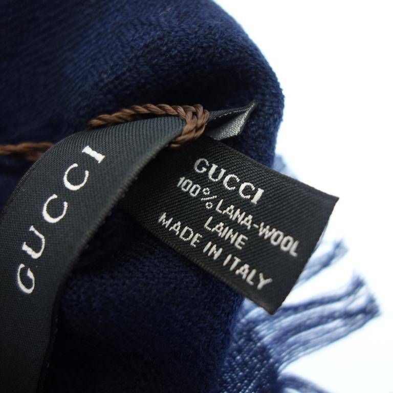 GUCCI/マフラー/ストール/G G柄/シェリーライン GUCCI グッチ ストール メンズ・レディース ウール100% GG柄