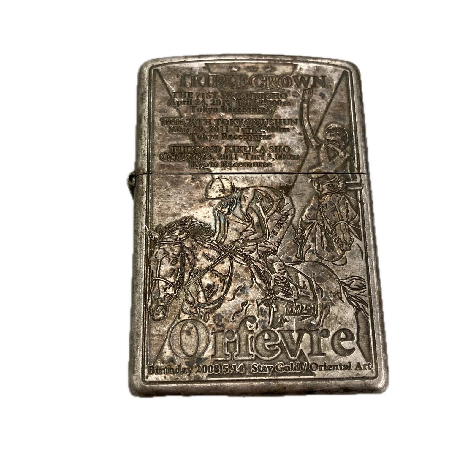 170590 現状品 ZIPPO ジッポ TRIPLE CROWN Orfevre 2013年 ☆動作品 