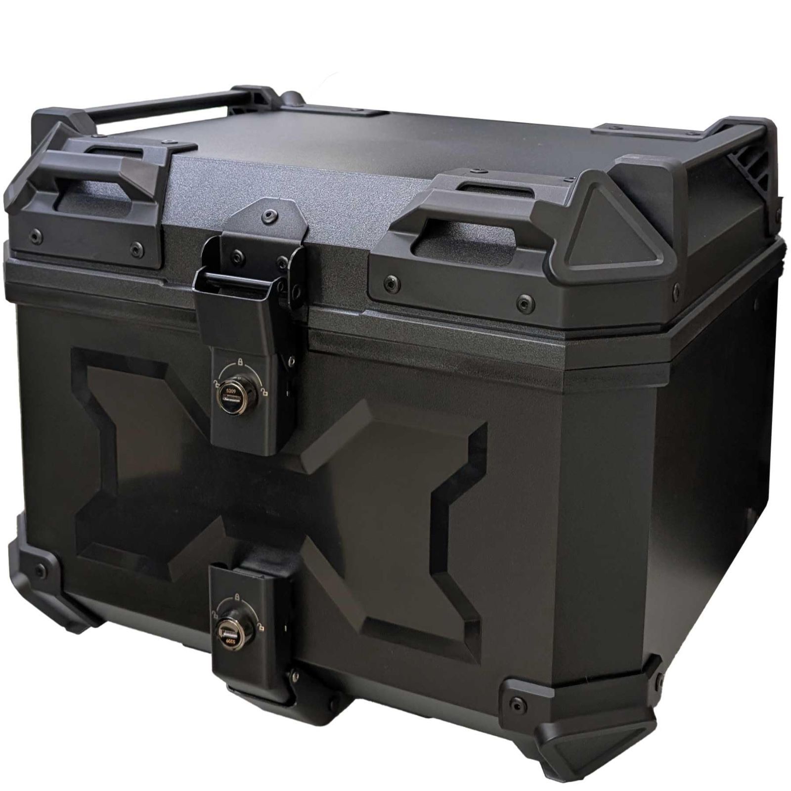 58L 開閉簡単 大容量 45L トップケース 防水 防塵 取付簡単 ライト付き 着脱簡単 反射シール付き 軽量 バイク用リアボックス45L リアケース バイクケース 耐衝撃 耐摩耗 YouTen ユーテン タッチパネルライト ポケット付き 58L