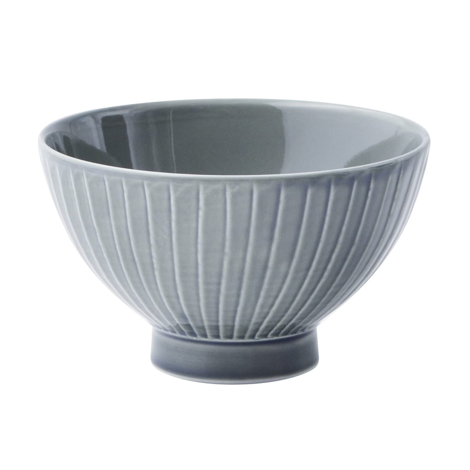 【新着商品】草林彫 藍墨 電子レンジ 彫刻紋 約12cm 食洗機可 お茶碗 飯碗 20277 一真窯 波佐見焼