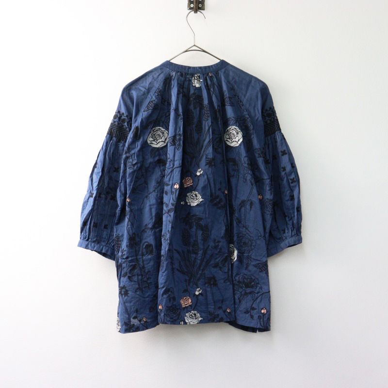 2022SS マーブルシュッド marble SUD EMB Field ギャザー刺繍