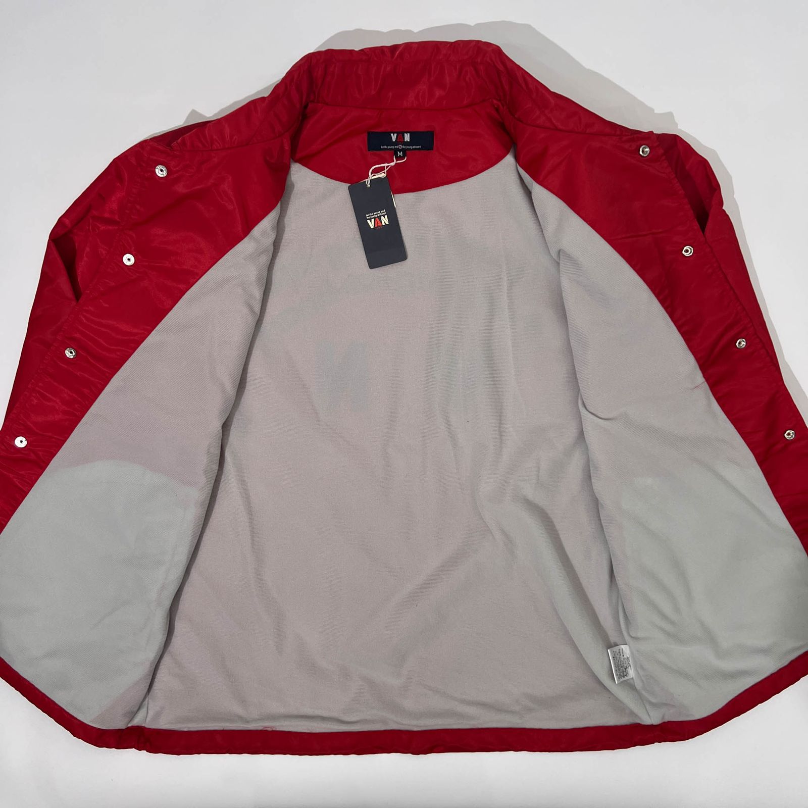 VAN JAC ヴァンヂャケット タグ付き アーチロゴ ナイロン コーチ