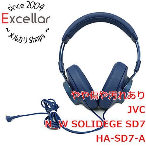 JVC バンドポータブルヘッドホン N_W SOLIDEGE SD7 HA-SD7-A ブルー 元