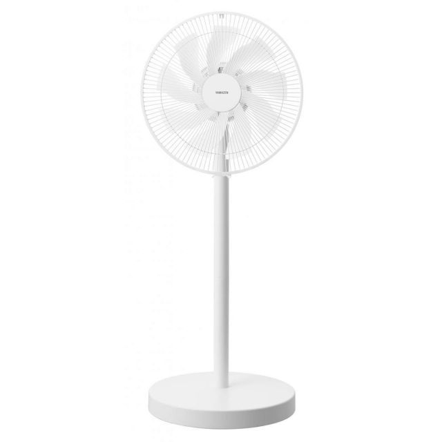 山善 YAMAZEN DCモーター搭載 ハイリビング扇 YHX-FGD302 W ホワイト コンパクト収納 リモコン付 扇風機 風量8段階 静音