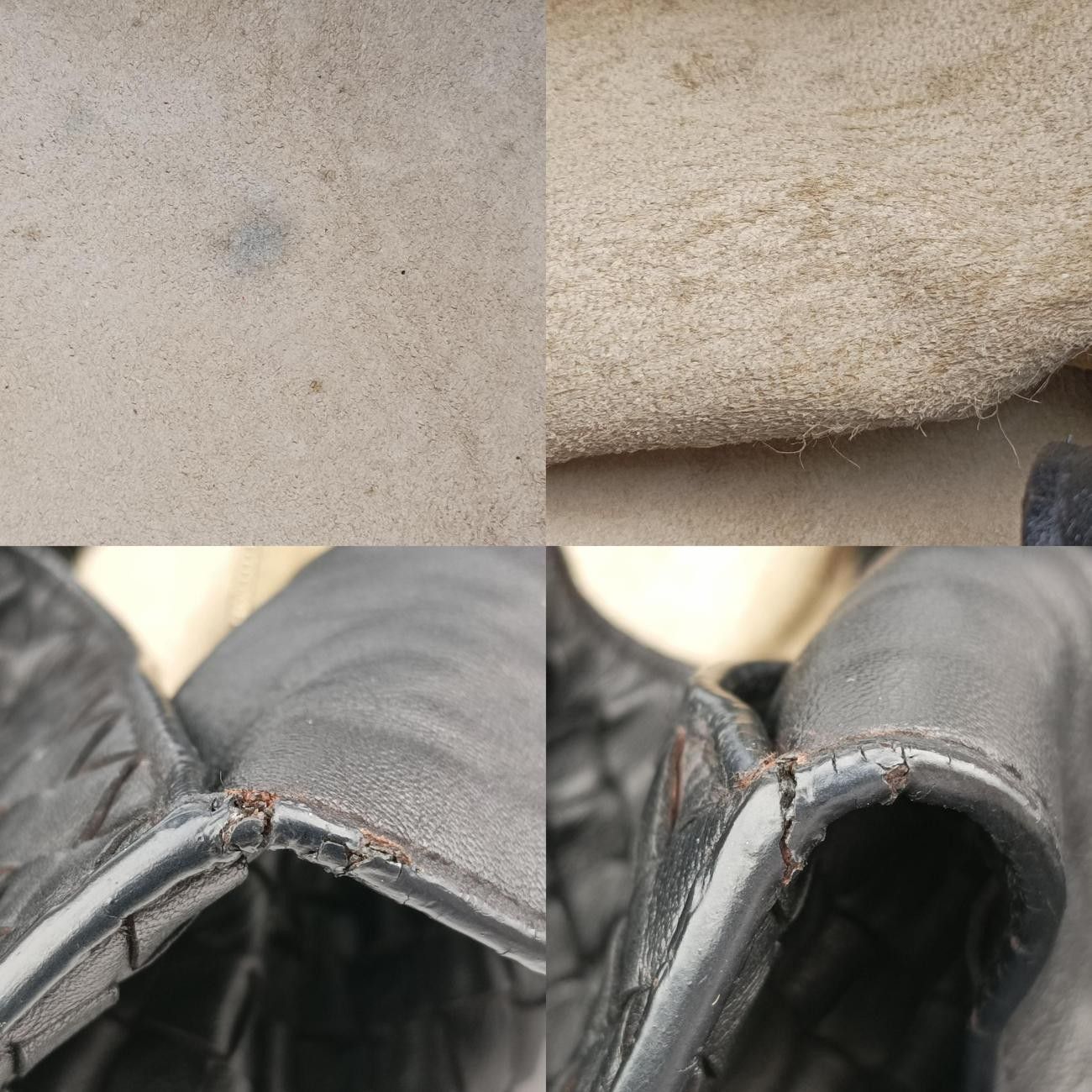 ボッテガヴェネタBottega Venetaイントレチャートブラックラムスキン115660