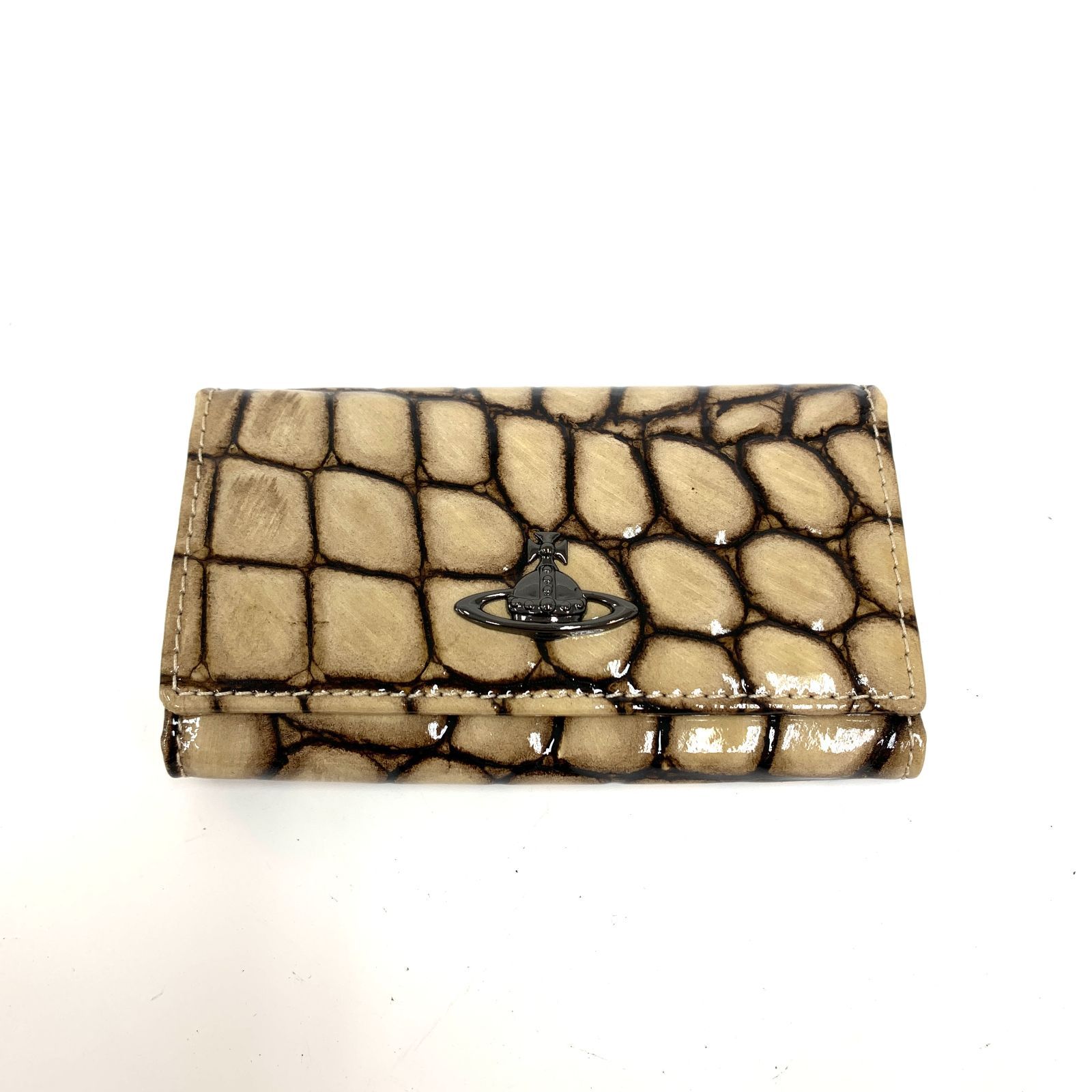 Vivienne Westwood ベージュ レザー キーケース Vivienne Westwood レザーキーケース ベージュ ベージュ系 Vivienne