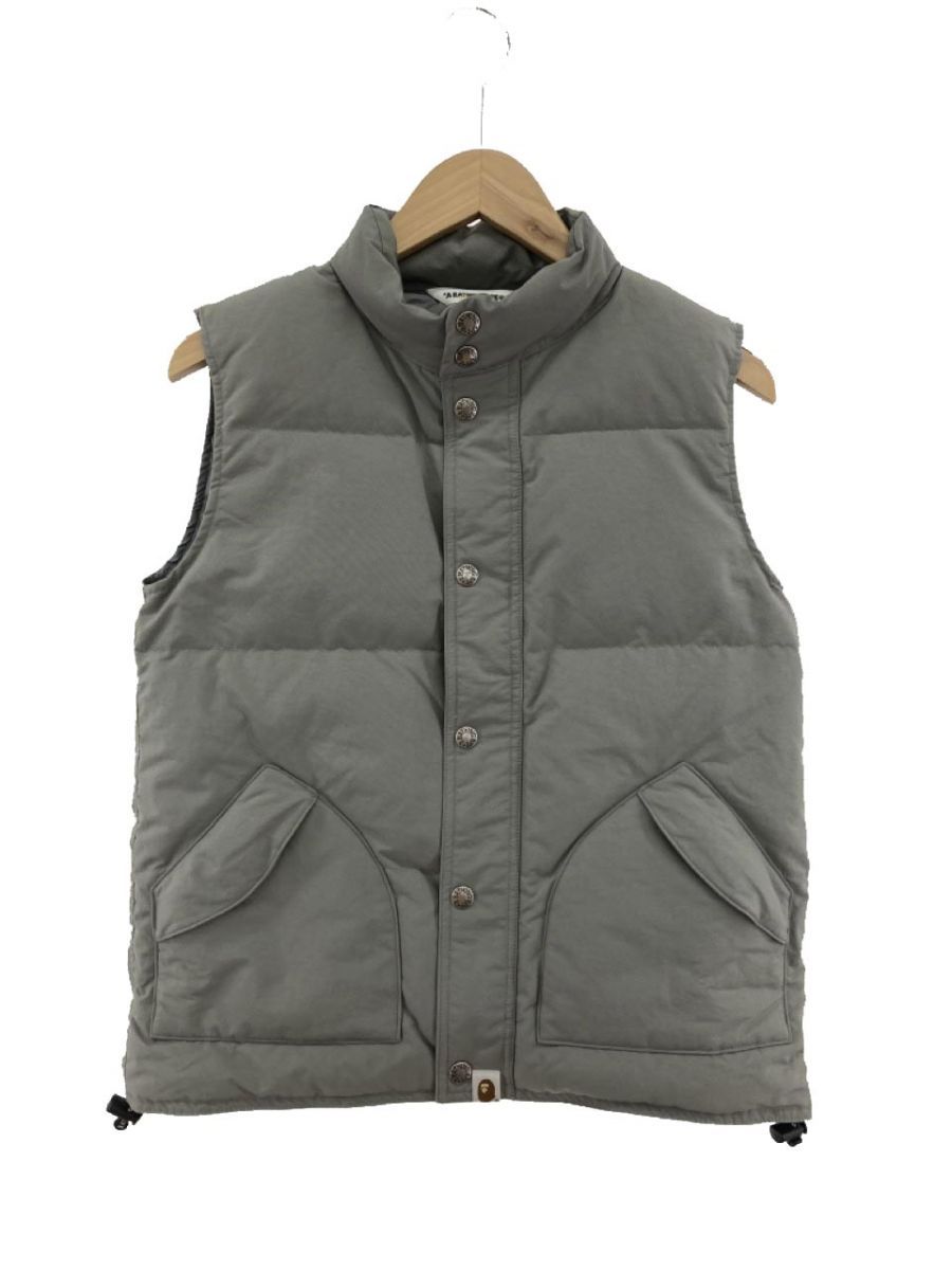 A BATHING APE アベイシングエイプ ダウンベスト sizeＸＸＳ/グレー系 ◇■◎レディース
