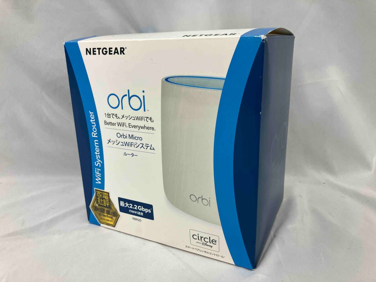 NETGEAR メッシュWiFi RBR20(1台)RBS20(2台)合計3台 NETGEAR メッシュWiFi RBR20(1台)RBS20(2台)合計3台 メッシュネット袋