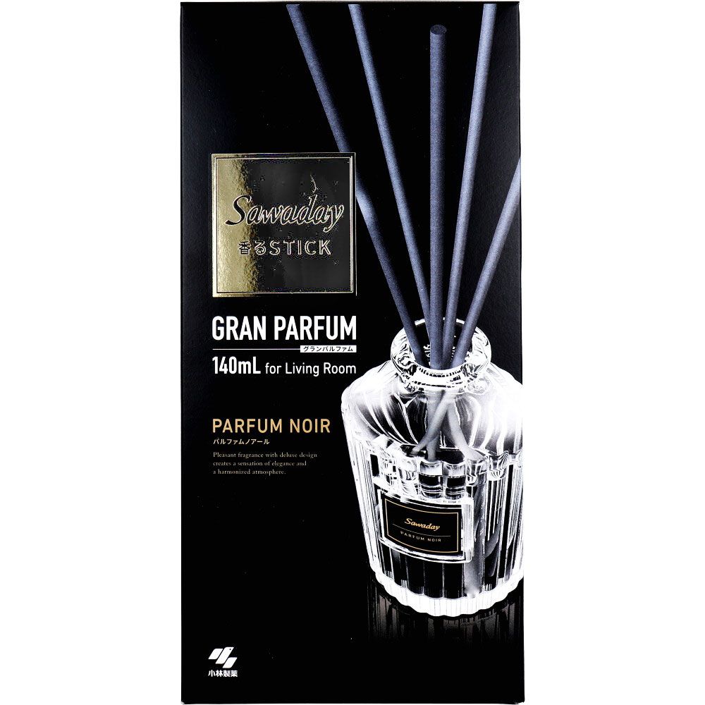 美浜卸売-ORS5426 サワデー香るスティック グランパルファム パルファムノアール 140mL×6個セット