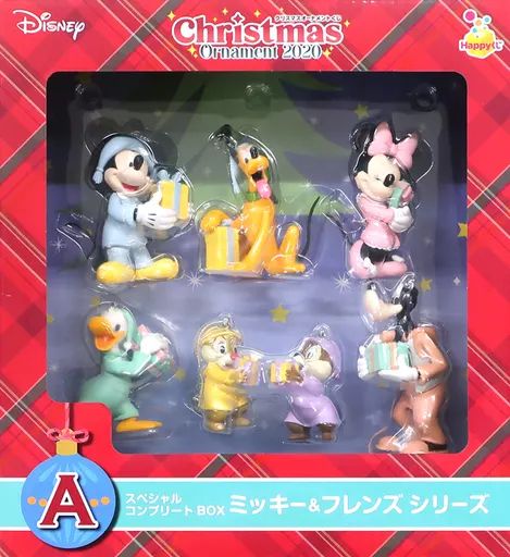 [Used] Figurines/Ornaments Mickey Mouse & Friends Series Ornament “Happy Lottery Disney Christmas Ornament Lottery 2020" Special Complete Box Award