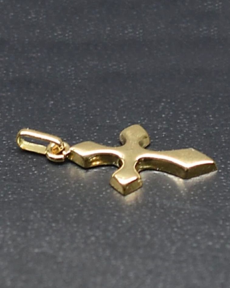 K18 最も安い 18金 クロス 十字架 ペンダントトップ K18 18金 クロス