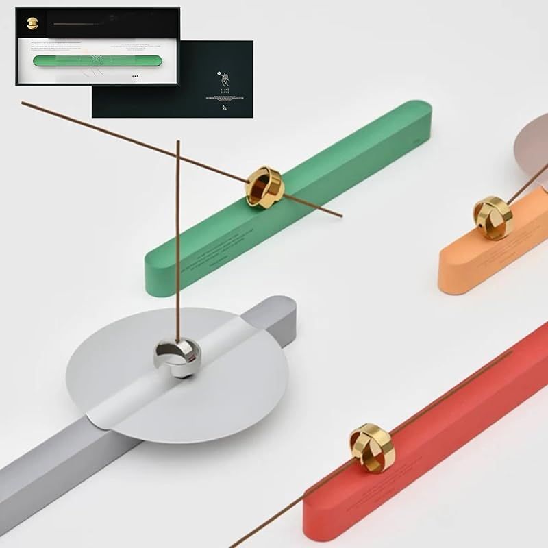 NANCHOW お香立て - 線香コンビセット 職人の手作り 非遺工芸 瞑想 リラックス 香承 香挿し 香灰受けトレー 沈香線香10本 set 真鍮 シールセット 誕生日 結婚式祝い 29cm × 14cm × 5.2cm グ 0