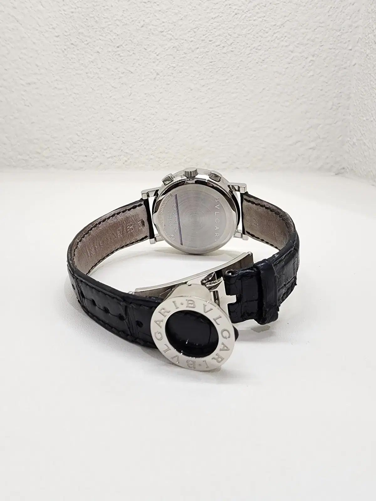 BVLGARI ブルガリ bb 38 sl スチール オートマティック 時計 ブラック