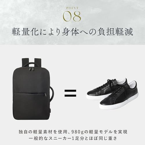 ネイビー [グレヴィオ ビジネスリュック メンズ 2way リュック バック 