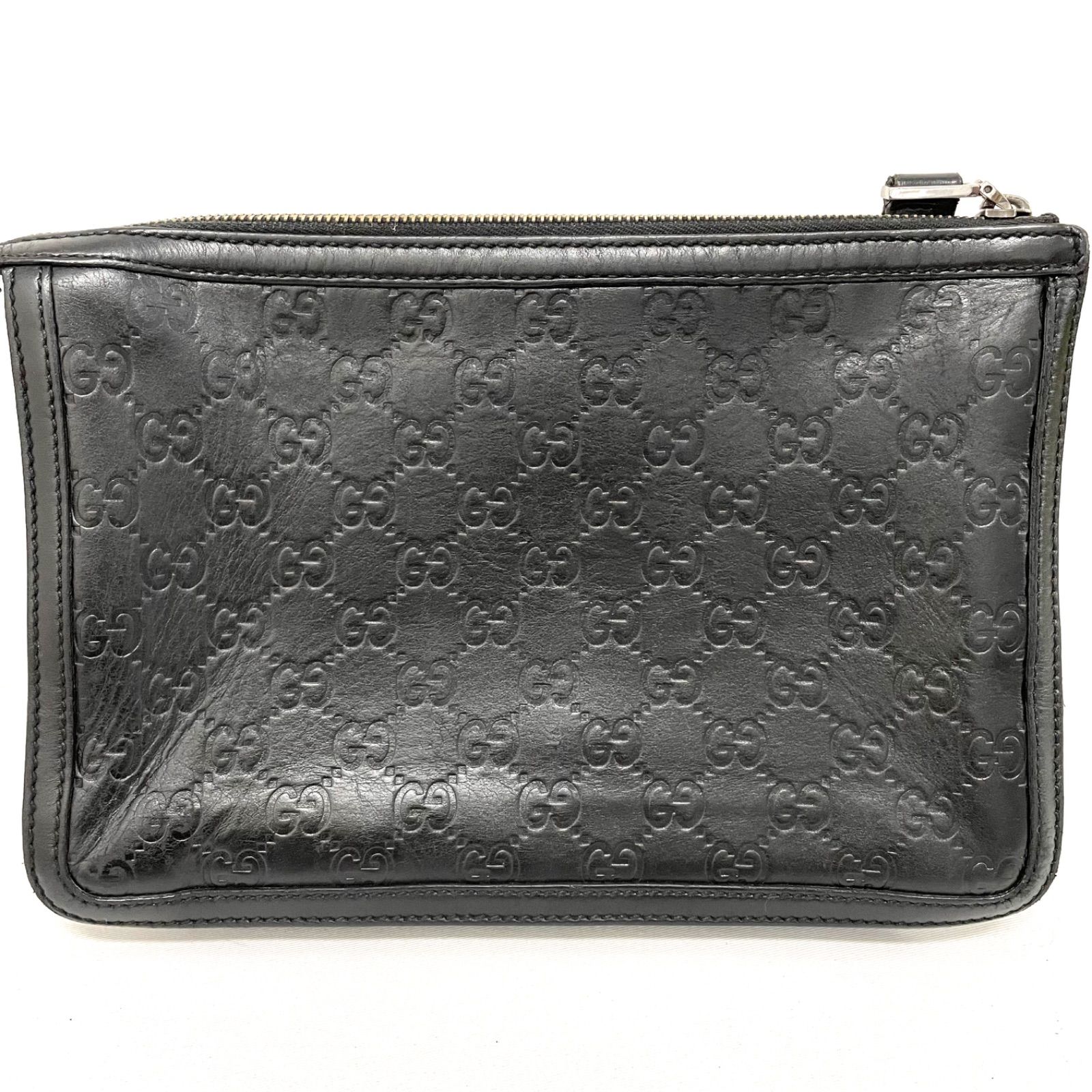 GUCCI グッチ グッチシマ セカンドバッグ クラッチバッグ ブラック