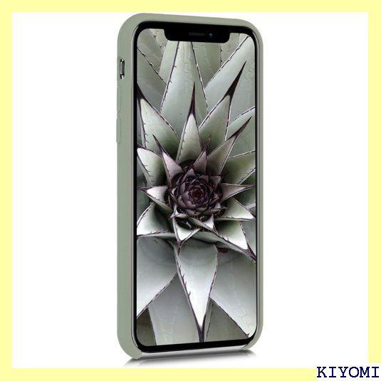 kwmobile Case patible with Apple iPhone X Case - TPU Silicone Phone Cover with Soft Finish - Gray Green 513