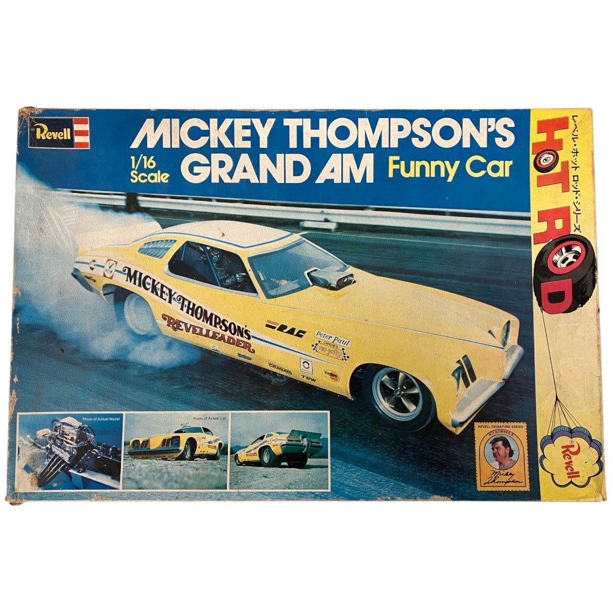 REVELL H-1485 1/16 レベルホッドロッドシリーズ レベリーダー MICKEY THOMPSONS GRAND AM ファニーカー  スリックスデカール 車 プラモデル 未組立 K9444883 - メルカリ