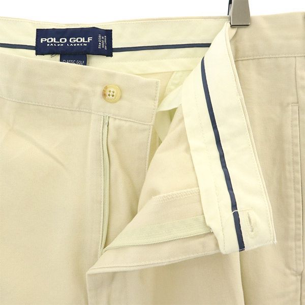 Polo Golf - ポロゴルフ ロゴワッペン ゴルフ タック チノショートパンツ W42 ベージュ POLO GOLF ビッグサイズ メンズ 楽天市場】ポロゴルフ ロゴワッペン ゴルフ チノ ショートパンツ