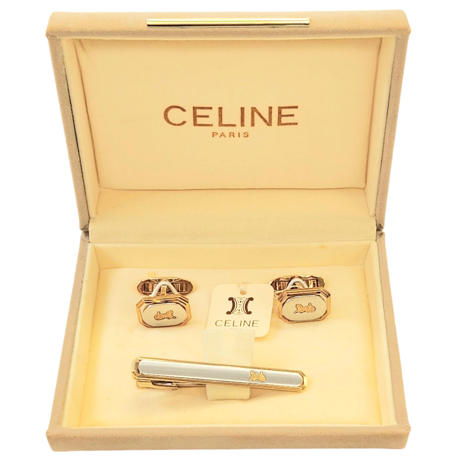 美品】CELINE タイピン カフス セット 箱付き セリーヌ ネクタイ