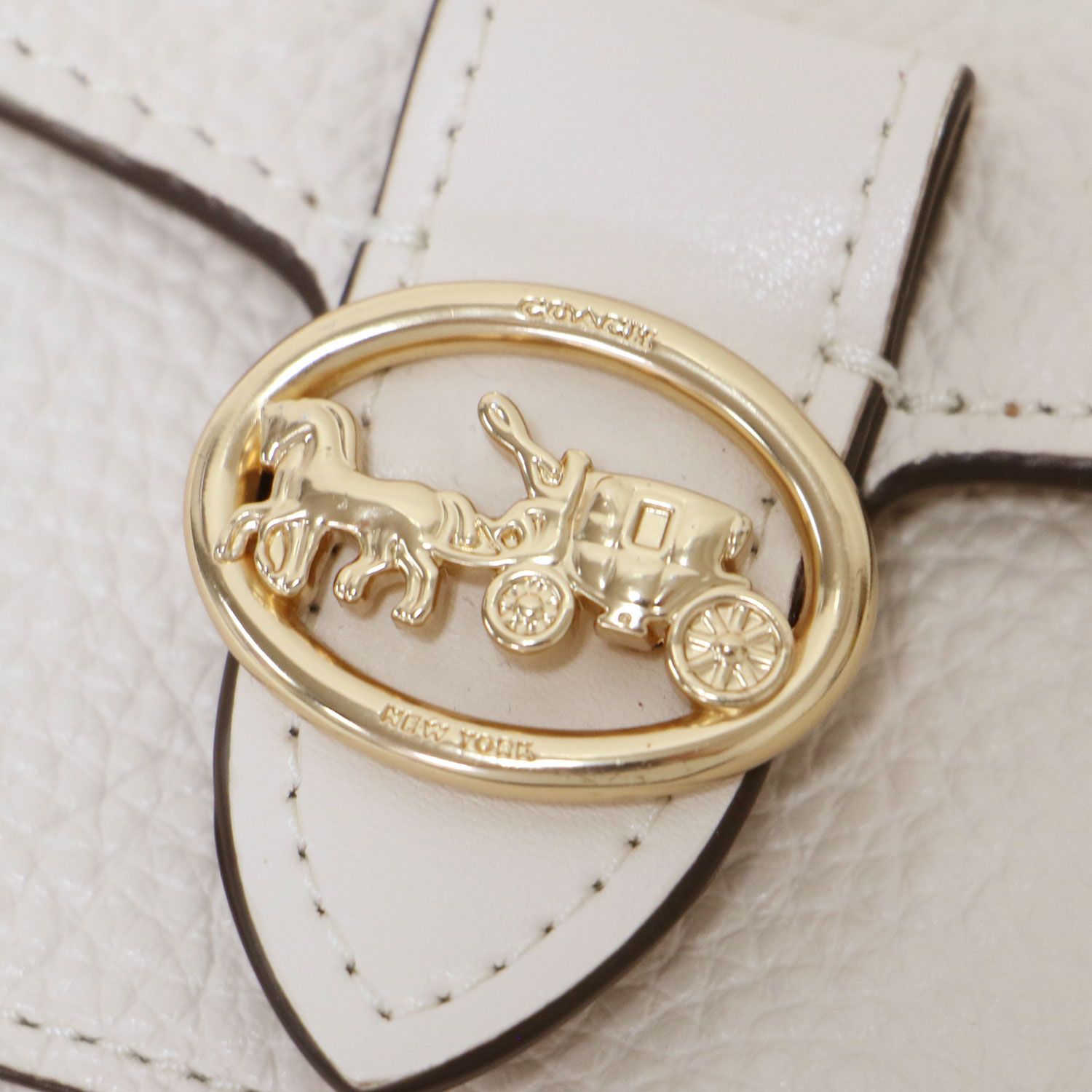 【新品】COACH ジョージー スモールウォレット 白 COACH - 新品 コーチ COACH 2つ折り財布 スモール ウォレット