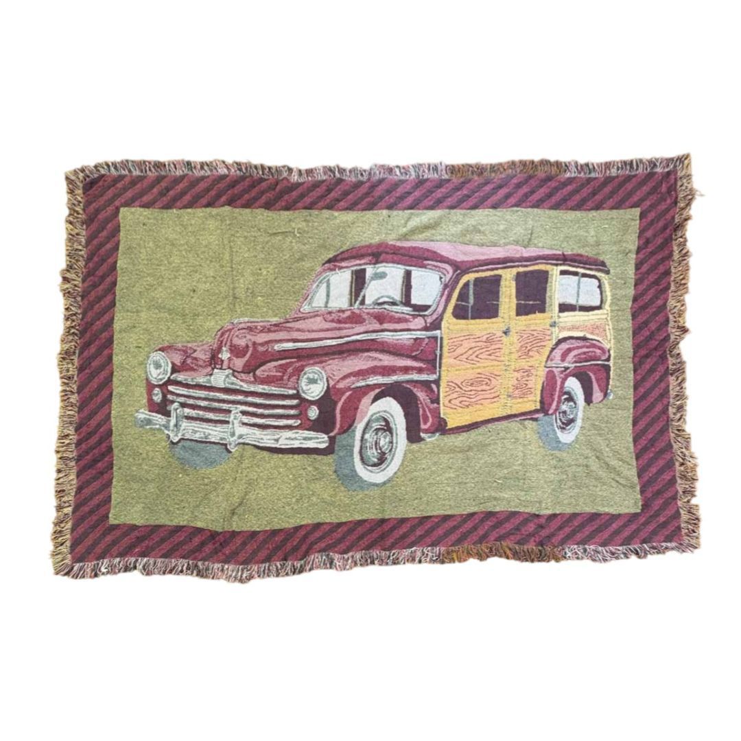 パッチワーク トルコヴィンテージラグ 深みネイビー×ベージュ