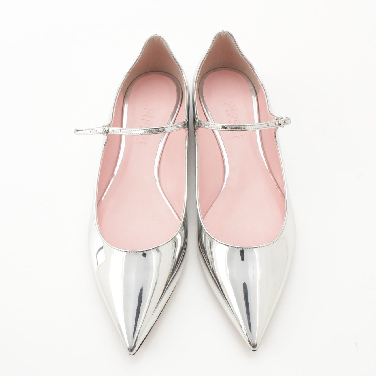 ピフェリ PIFERI イーグルメタリック フラット レザー ポインティッド  