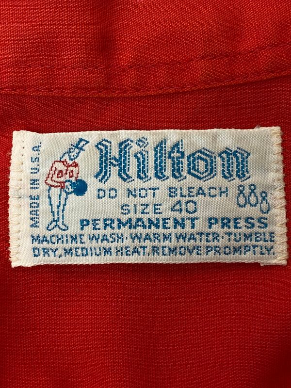中古品】 HILTON ヒルトン PERMANENT PRESSタグ 70S USA製 SS BOWLING