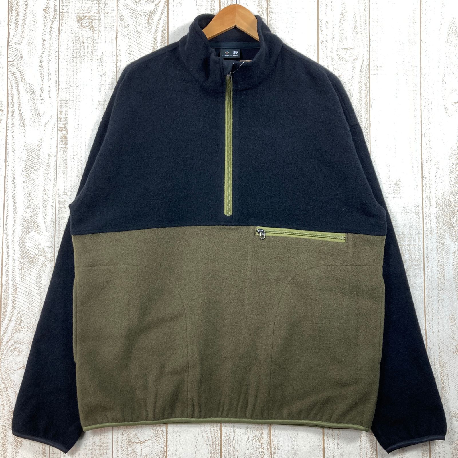Men s L|XL ブラック系 Axesquin アクシーズクイン ウール フリース プルオーバー 軽エディション Wool Fleece Pullover 軽Edition ウール 111052 Asian Men s ムーンライト
