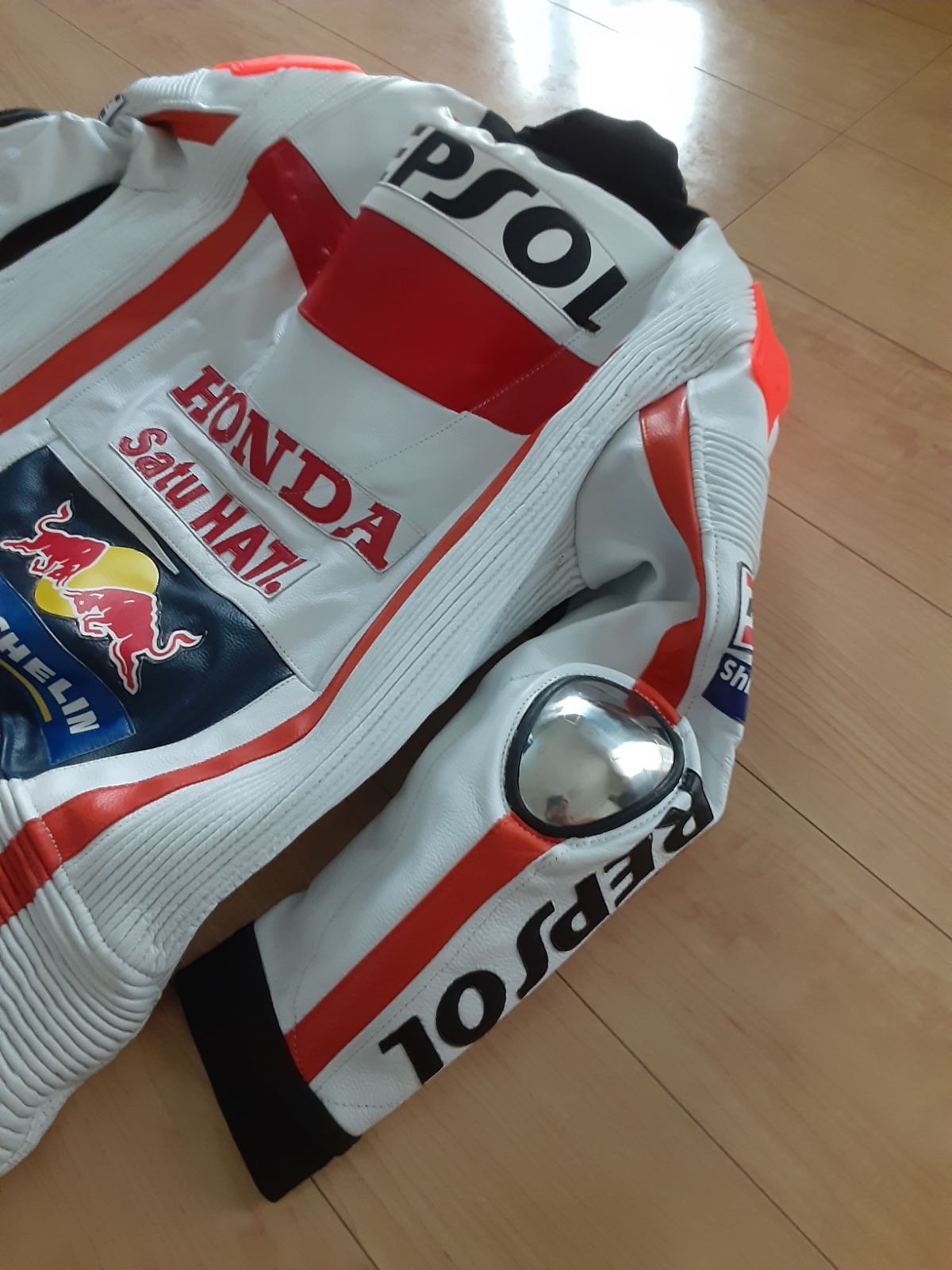 海外 Marc Márquez マルク・マルケス 本革 レーザー レーシング
