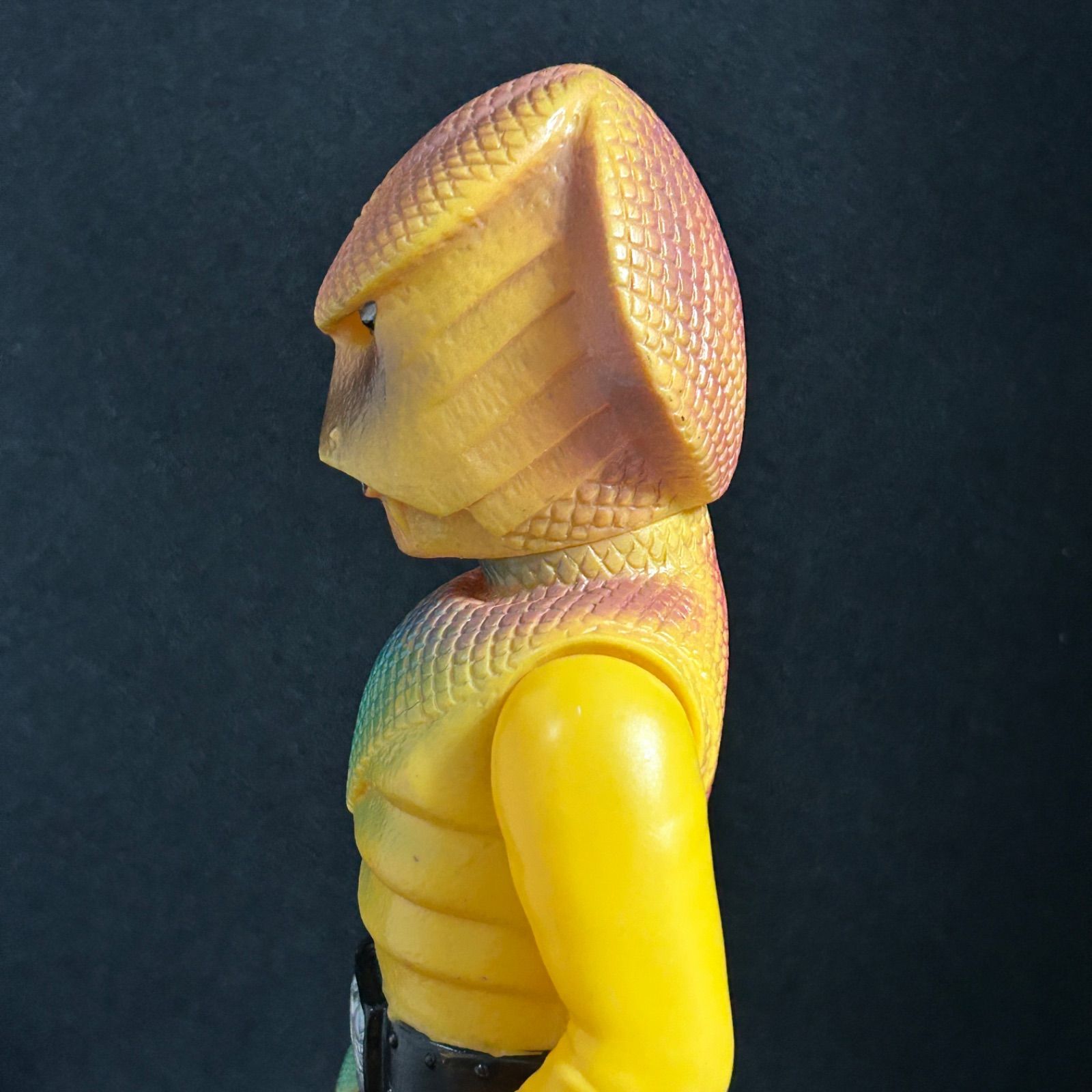 旧バンダイ製 コブラ男 キングサイズ 美品 ソフビ フィギュア 怪人 仮面ライダー 旧バンダイ製 コブラ男 キングサイズ 美品 ソフビ