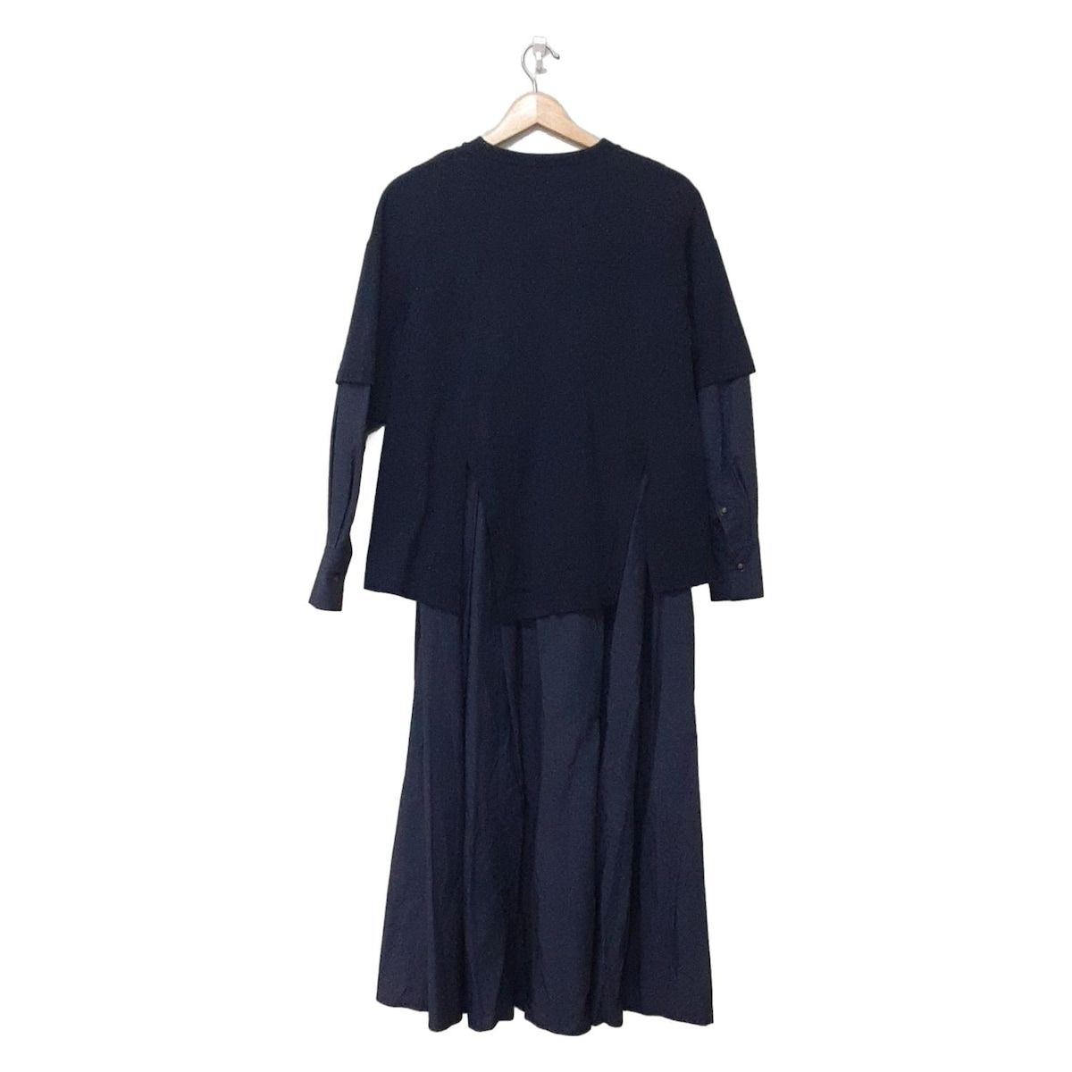 ENFOLD エンフォルド ワンピースセットアップ レディース - ダークネイビー×ネイビー レイヤード