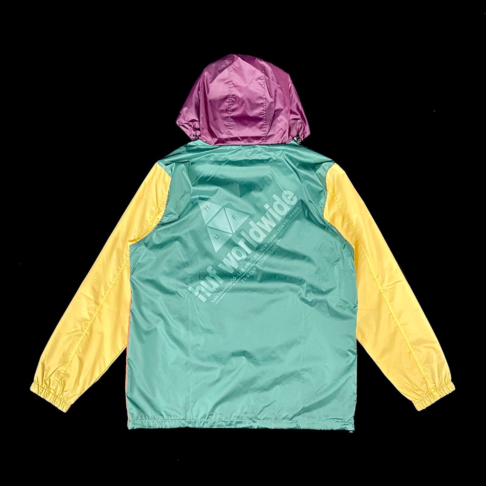 HUF ハフ ランダム カラー バーツ ナイロン 被り プルオーバー 