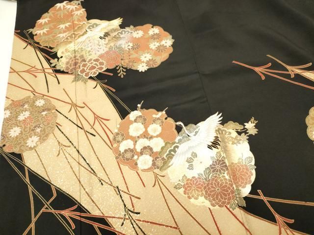 平和屋着物□訪問着 刺繍 正倉院花鳥文 金彩 正絹 逸品 CAAS1395xe