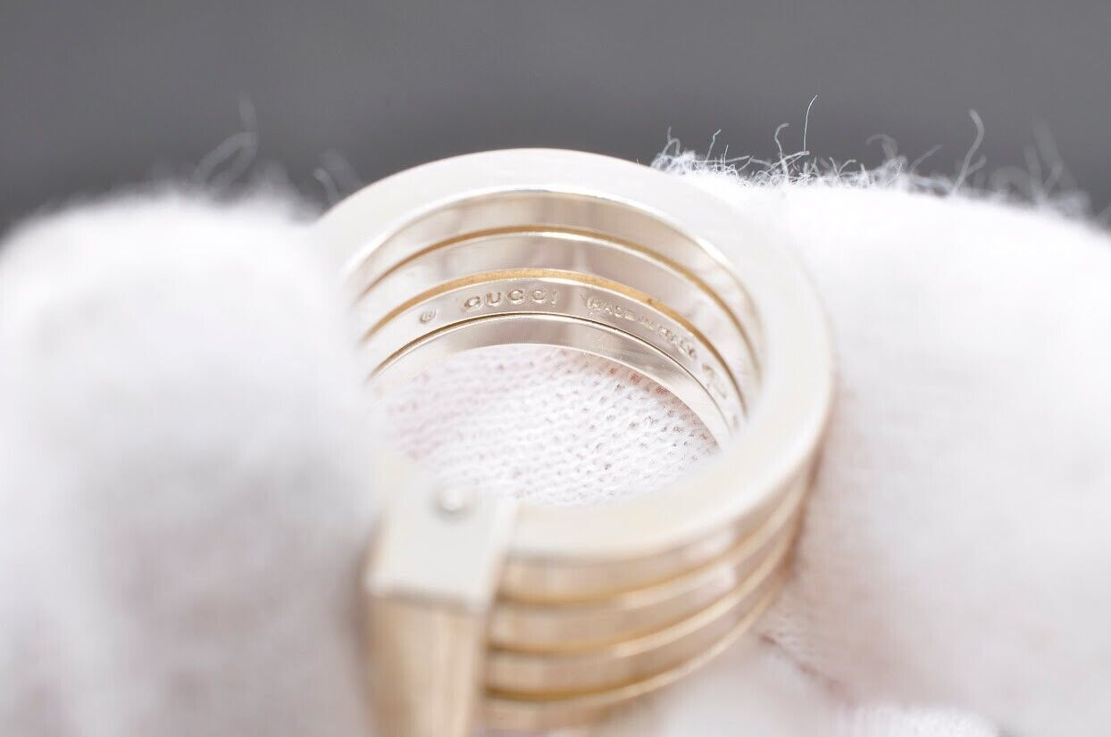 GUCCI グッチ 4連リング 指輪 スターリングシルバー925 銀