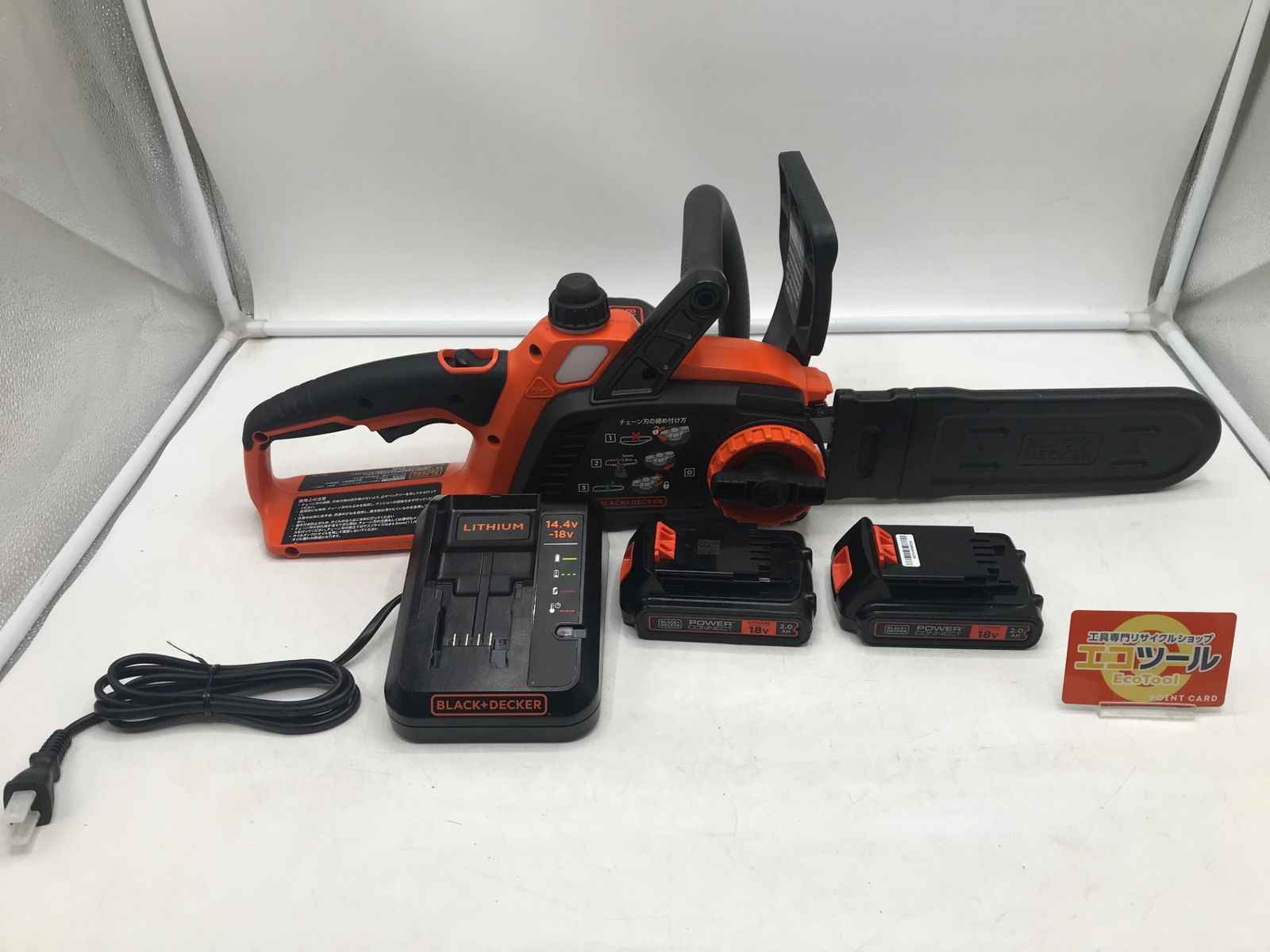 品 Black-Deckerブラックアンドデッカー 18Vコードレスチェーンソー250mm GKC1825L2 ITDDATRKKDZM エコツール岡崎岩津店 M02