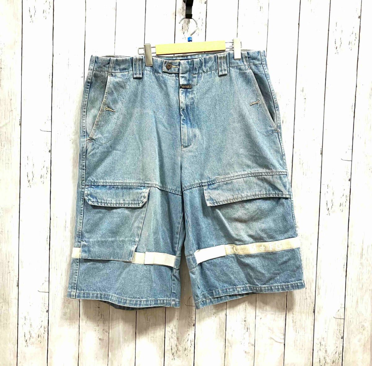 90s Marithe + Francois Girbaud デニム　ショーツ 90s MARITE ＋ FRANCOIS GIRBAUD Denim Shuttle Shorts 青 W38