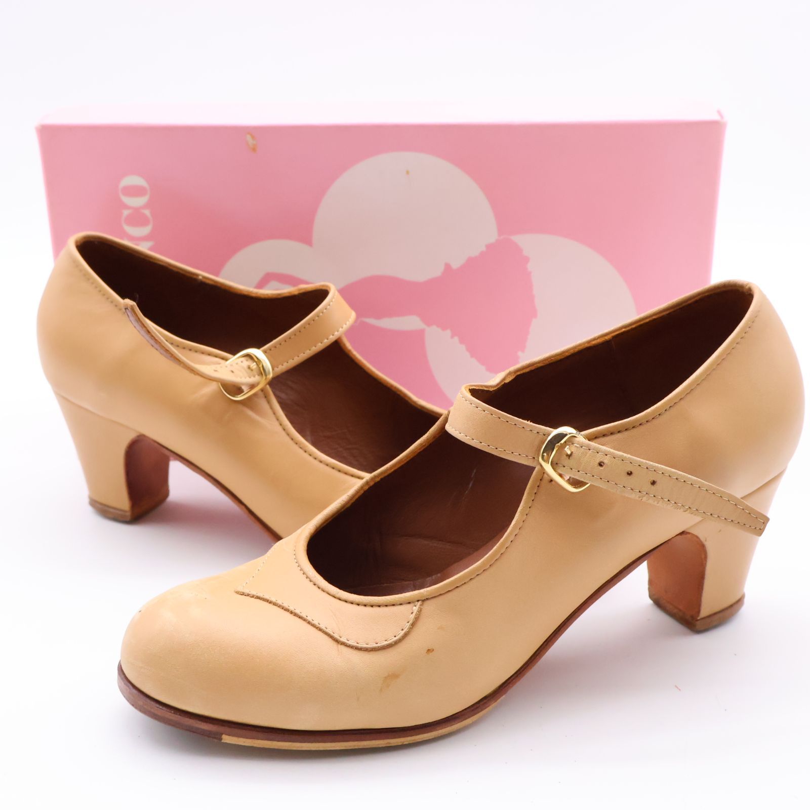 フラメンコ衣装】7サイズ amaya アマジャ 24CM相当 靴 シューズ ヒール  