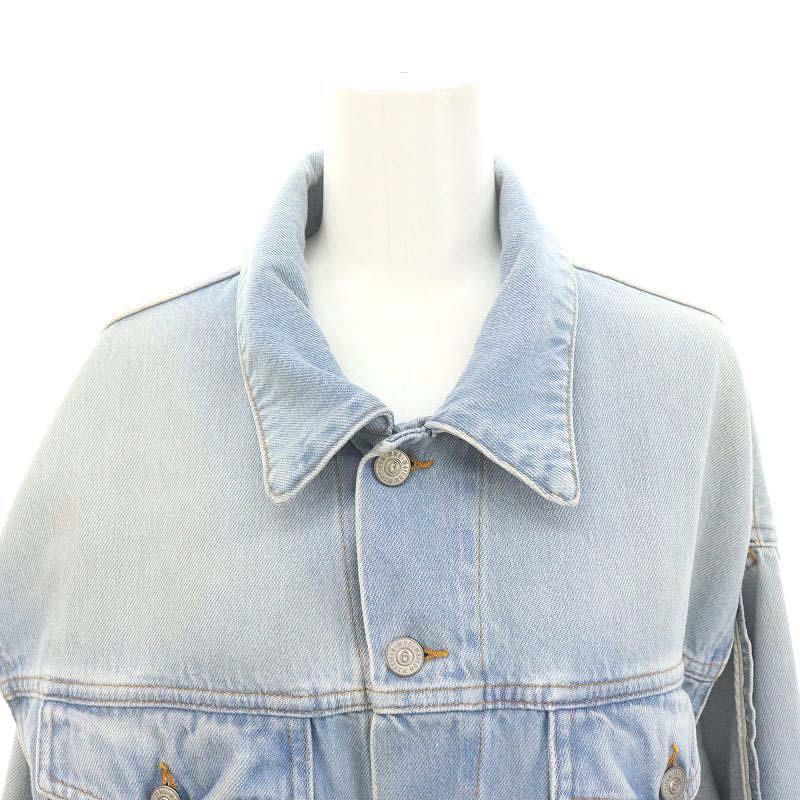 MM6 オープンスリーブデニムケープジャケット　ホワイト　40サイズ　2019 エムエムシックス メゾンマルジェラ MM6 Maison Margiela