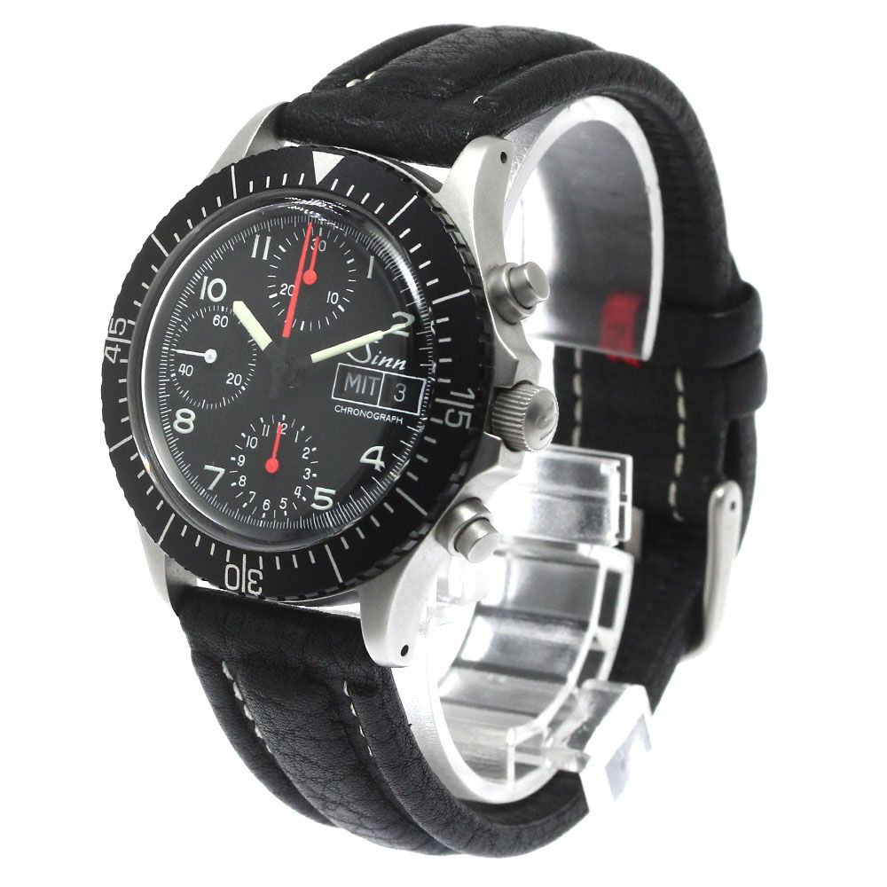 ジン Sinn 256 クロノグラフ デイデイト 自動巻き メンズ良品_785665