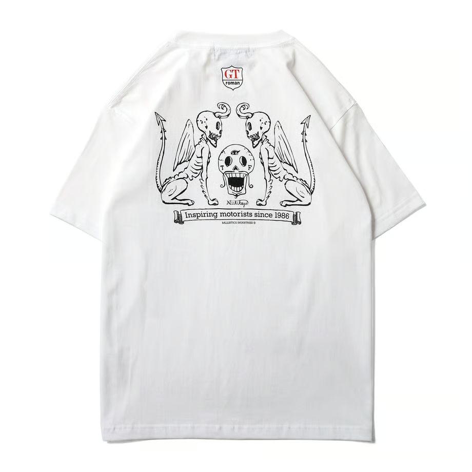 Ballistics GT roman Tee(WHITE) XXL　バリスティクス　GTロマン