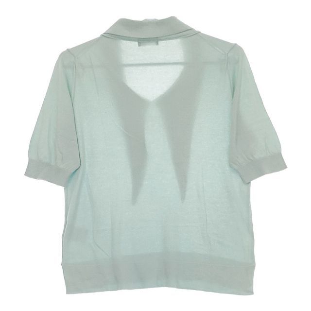 MARGARET HOWELL - MARGARET HOWELL ネッカチーフニット 578-8163008 SWISS COTTON KNIT 半袖 ニット ライトグリーン レディース マーガレットハウエル【中古】5-0616S∞ MARGARET HOWELL ネッカチーフニット 578-8163008 SWISS COTTON