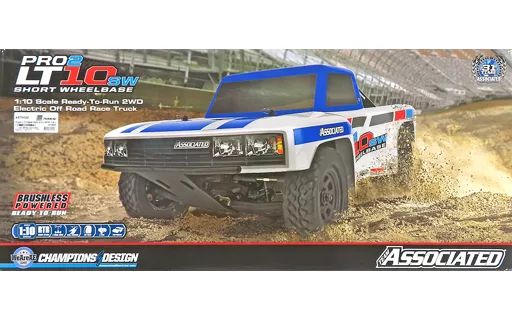 ラジコン 1|10 Pro2 LT10SW SCトラック RTR ブルー 工場組立完成済み 2.4GHz仕様 AS70022