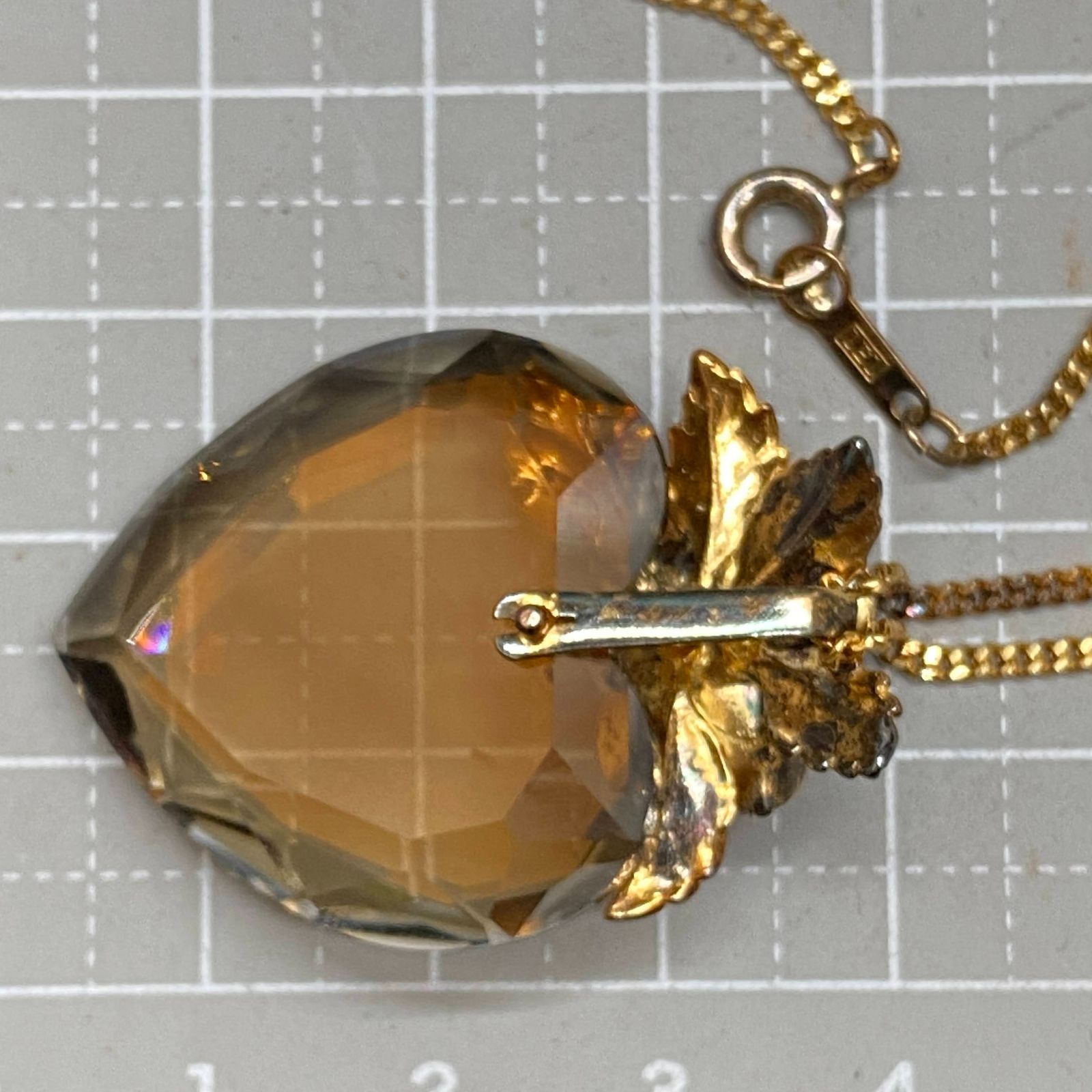 G384 IEI 天然ルビー ダイヤモンド ペンダント ネックレス 