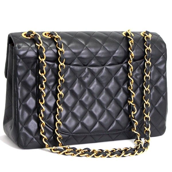 CHANEL シャネル チェーンショルダーバッグ デカマトラッセ ブラック CHANEL（シャネル） デカマトラッセ 30 チェーンショルダー ダブル